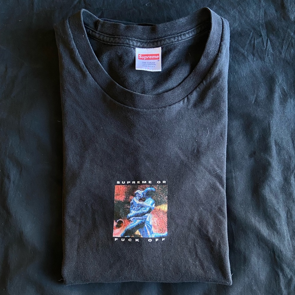 Supreme - “Supreme or F*** Off” Tee - Black - Large